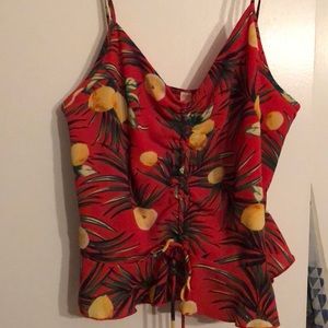 A’Gaci red crop top